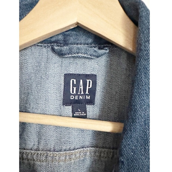Gap Barn Style Jean Jacket Blazer Coat - Picture 3 of 7